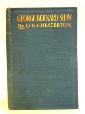 Bild des Verkufers fr George Bernard Shaw zum Verkauf von World of Rare Books