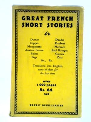 Bild des Verkufers fr Great French Short Stories zum Verkauf von World of Rare Books