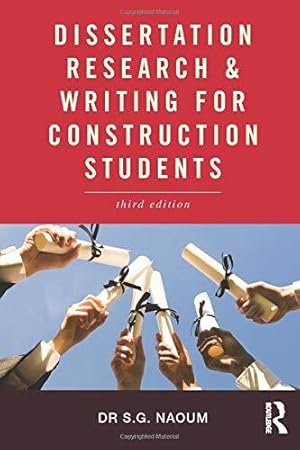 Image du vendeur pour Dissertation Research & Writing for Construction Students mis en vente par WeBuyBooks