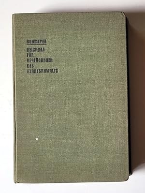 Beispiele für Verfügungen des Staatsanwalts, mit Erläuterungen. Kiel, Selbstverlag, 1932.