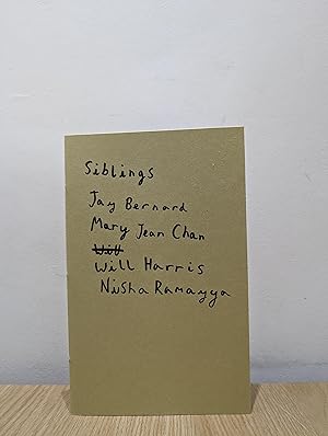 Seller image for Siblings (Signed First Edition) for sale by Fialta Books