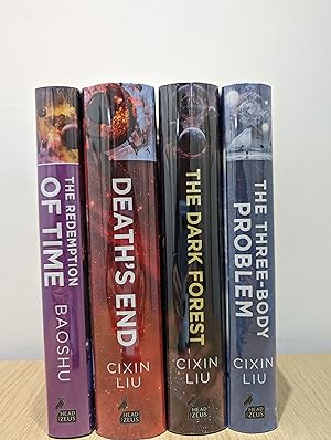 Imagen del vendedor de The Three-Body Problem, The Dark Forest, Death's End; The Redemption of Time (Double Signed First Edition Set) a la venta por Fialta Books