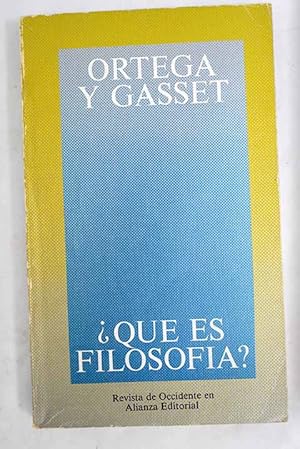 ¿Qué es filosofía?