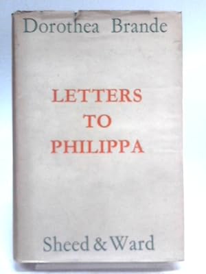 Bild des Verkufers fr Letters To Philippa zum Verkauf von World of Rare Books