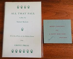All That Fall (with Christmas Card Signed by Barney Rossett)