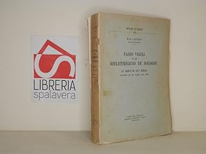 Bild des Verkufers fr Fabio Vigili et les bibliotheques de Bologne zum Verkauf von Libreria Spalavera
