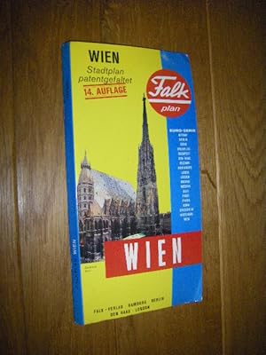 Falk Plan Wien. Stadtplan patentgefaltet