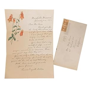 Autograph Letter Signed to an Octogenarian discussing the Little House books and Covered Wagons