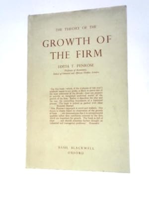 Imagen del vendedor de The Theory of the Growth of the Firm a la venta por World of Rare Books