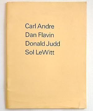 Seller image for Carl Andre Dan Flavin Donald Judd Sol LeWitt : Waddington Galleries 5 - 29 September, 1984 for sale by Marcus Campbell Art Books