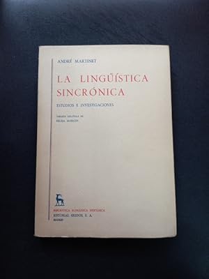 Imagen del vendedor de La lingstica sincrnica. Estudios e investigaciones a la venta por Vrtigo Libros