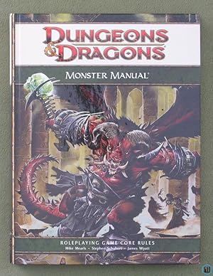 Imagen del vendedor de Monster Manual (Dungeons & Dragons 4th Edition 4e Core Rules) a la venta por Wayne's Books