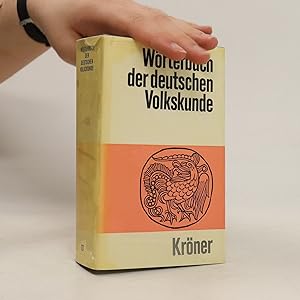 Bild des Verkufers fr Wo?rterbuch der deutschen Volkskunde zum Verkauf von Bookbot