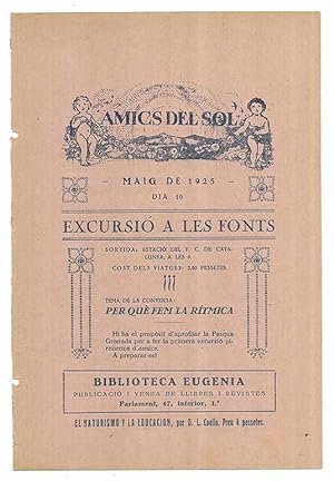 Amics del Sol. Maig 1925 dia 10 Excursió a Les Fonts