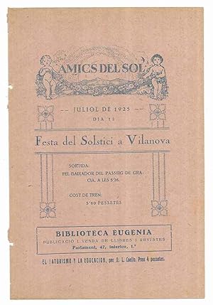 Amics del Sol. Juliol 1925 dia 12 Festa del Solstici a Vilanova.