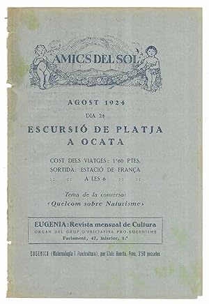 Amics del Sol. Agost 1924 dia 24 Excursió de Platja a Ocata