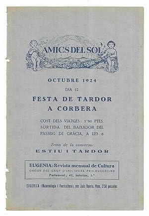 Amics del Sol. Octubre 1924 dia 12 Festa de Tardor a Corbera