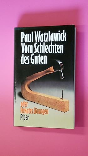 Bild des Verkufers fr VOM SCHLECHTEN DES GUTEN ODER HEKATES LSUNGEN. zum Verkauf von HPI, Inhaber Uwe Hammermller