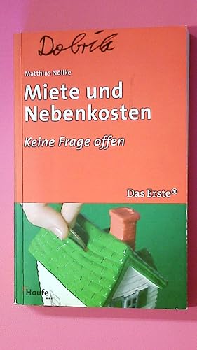 MIETE UND NEBENKOSTEN.