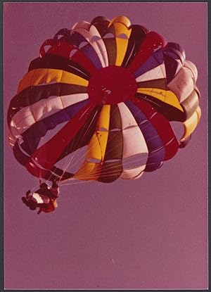 Parachute, Parachuting, Adrenaline of flight, Vintage photo