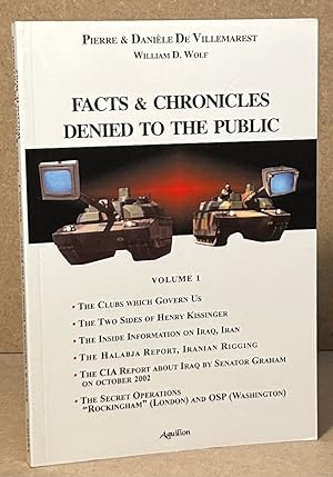 Image du vendeur pour Facts & Chronicles Denied to the Public _ Volume 1 mis en vente par San Francisco Book Company
