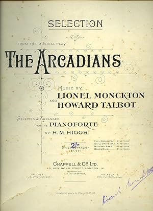 Immagine del venditore per Selection from the Musical Play | The Arcadians [Vintage Piano Solo Sheet Music] venduto da Little Stour Books PBFA Member