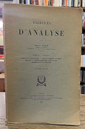 Exercices d'Analyse _ Tome II _ Fascicule I _ Fonctions Analytiques _ Developpements en Serie _ R...