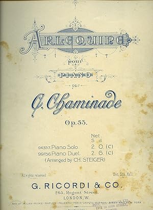 Imagen del vendedor de Arlequine Pour Piano | Opus 53 [Vintage Piano Solo Sheet Music] G. R. No. 94357 a la venta por Little Stour Books PBFA Member
