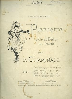 Imagen del vendedor de Pierrette | Air de Ballet Pour Piano | Opus 41 [Vintage Piano Solo Sheet Music] E. & S. No. 4645 a la venta por Little Stour Books PBFA Member