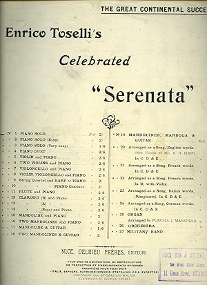 Seller image for Serenata | Opus 6 [Vintage Piano Solo Sheet Music] for sale by Little Stour Books PBFA Member