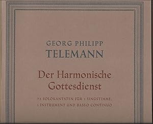 Immagine del venditore per Der Harmonische Gottesdienst. 72 Solokantaten fr 1 Singstimme, 1 Instrument und Basso continuo (Hamburg 1725/26), Teil I: Neujahr bis Reminiscere, Kantaten (Nrn. 1-15) (= [Georg Philipp Telemann, Musikalische Werke], Band II) [BA 2952]. Instrumentalstimme. venduto da Antiquariat Bcherstapel