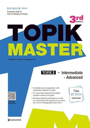 Bild des Verkufers fr TOPIK MASTER Final - TOPIK II Intermediate Advanced, mit 1 Audio zum Verkauf von moluna