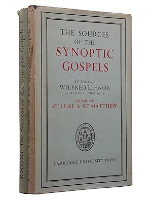 Image du vendeur pour The Sources of the Synoptic Gospels [Complete Two Volume Set: St. Mark, Luke, and Matthew] mis en vente par Bowman Books