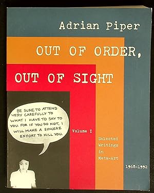 Immagine del venditore per Out of Order, Out of Sight, Vol. I: Selected Writings in Meta-Art 1968-1992 venduto da Shopbookaholic Inc