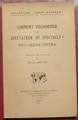Comment discriminer le spectateur du spectacle ? DRG-DRCYA-VIVEKA