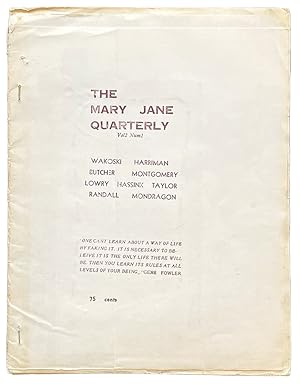 [The Marrahwanna Quarterly]. The Mary Jane Quarterly, vol. 2, no. 1. 1966