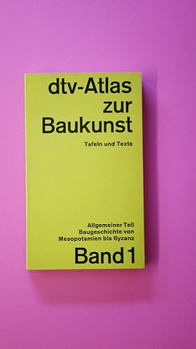 Bild des Verkufers fr DTV-ATLAS ZUR BAUKUNST. zum Verkauf von Butterfly Books GmbH & Co. KG