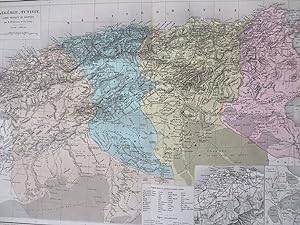 North Africa Algeria Tunisia Algeria Tunis Constantine c. 1902 Belin map