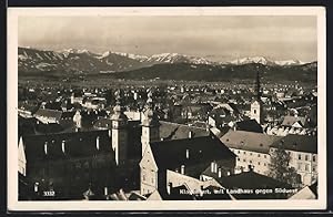 Ansichtskarte Klagenfurt, Ortsansicht mit Landhaus gegen Südwest