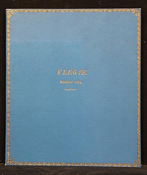 Elegie. September 1823. Goethes Reinschrift mit Ulrikens von Levetzow Brief an Goethe und ihrem J...