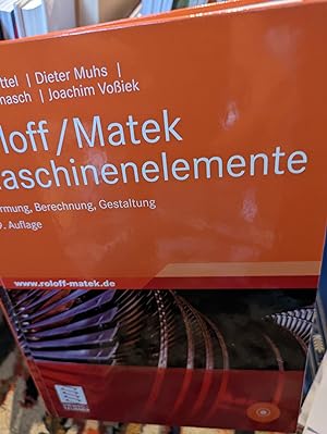 Bild des Verkufers fr Roloff/Matek Maschinenelemente - Normung, Berechnung, Gestaltung zum Verkauf von Verlag Robert Richter