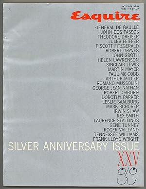 Seller image for Esquire: Silver Anniversary Issue XXV - Volume L, No. 4, Whole No. 299, October 1958 for sale by Between the Covers-Rare Books, Inc. ABAA