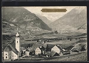 Ansichtskarte Rennweg am Katschberg, St. Georgen im Pöllatal, Ortsansicht mit Kirche