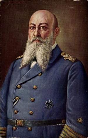 Künstler Ansichtskarte / Postkarte Großadmiral Alfred von Tirpitz, Nachfolger Hollmanns, Portrait