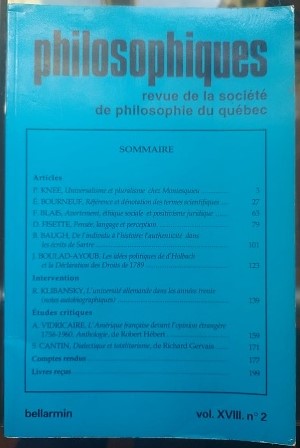 - philosophiques revue de la societe de philosophie du quebec.