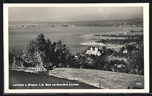 Ansichtskarte Lochau b. Bregenz a. B., Blick auf Strandhotel und Lindau