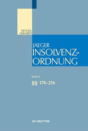 Bild des Verkufers fr Insolvenzordnung. Grokommentar:  174-216 (Grokommentare der Praxis) zum Verkauf von AHA-BUCH GmbH