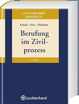 Bild des Verkufers fr Handbuch Berufung im Zivilprozess zum Verkauf von AHA-BUCH GmbH