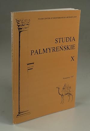 Bild des Verkufers fr Studia Palmyrenskie X. zum Verkauf von Antiquariat Dorner