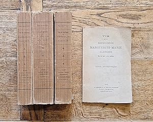 Seller image for Vie et Oeuvres de Marguerite-Marie Alacoque. Troisime dition totalement refondue et notablement augmente. Tome I : Vie. Tome II : Oeuvres. Tome III : Documents. Et fascicule : Texte authentique. for sale by Librairie Pierre BRUNET